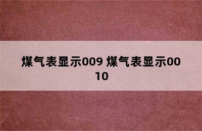 煤气表显示009 煤气表显示0010